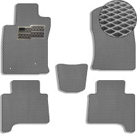 Коврики в салон EVA для Toyota Prado 120 2002-2010 (Металлический подпятник) Серые 5 шт
