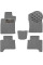 Коврики в салон EVA для Toyota Prado 120 2002-2010 (Металлический подпятник) Серые 5 шт