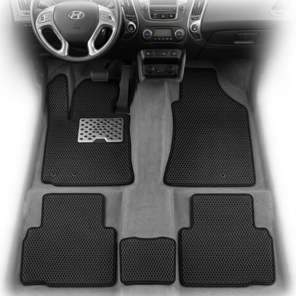 Коврики в салон EVA для Hyundai IX35 АКП кроссовер 2010- с подпятником 5 шт