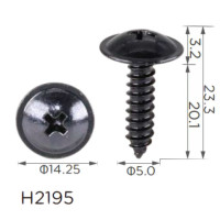 Саморез с шайбой Hyundai, Kia (1249305207E, 12493-05207E)H2195)