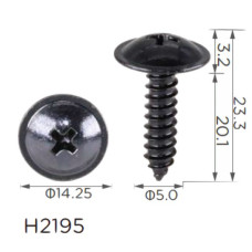 Саморез с шайбой Hyundai, Kia (1249305207E, 12493-05207E)H2195)