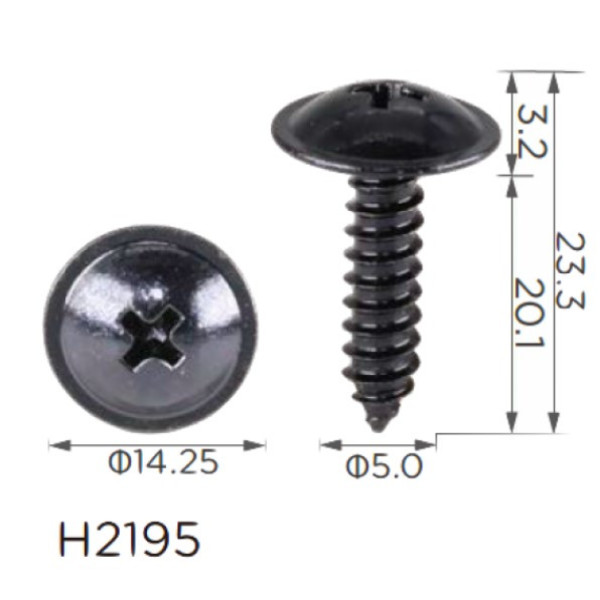 Саморіз з шайбою Hyundai, Kia (1249305207E, 12493-05207E)H2195)
