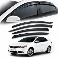 Дефлектори вікон вітровики для Kia Cerato 2009-2013 Седан (K21)