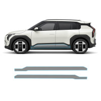 Антигравійна захисна бронеплівка за лекалами для Kia EV3 I 2024- нижня зона кузова пороги