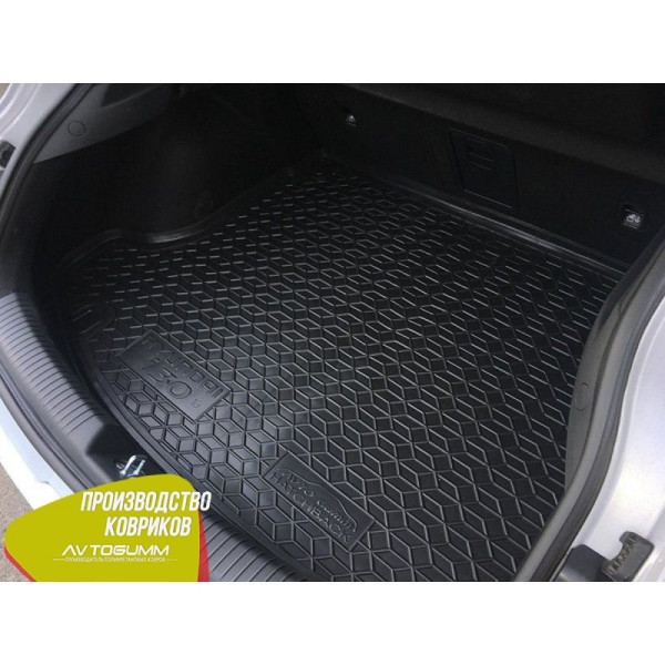 Автомобільний килимок в багажник Hyundai i30 2019 - Fastback / Гумовий (Avto-Gumm)