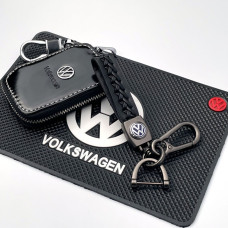 Автонабор №77 для Volkswagen / Коврик панели / Брелок с карабином и чехол для автоключей с логотипом
