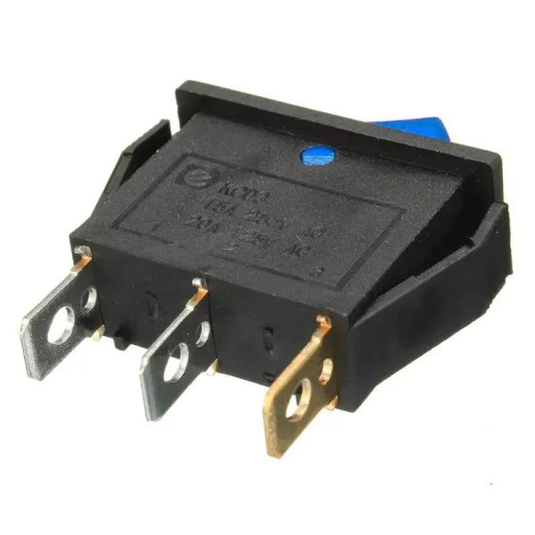 Кнопка Перемикач клавішний 12V (On/Off) Синя (RS10)