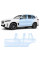 Антигравийная защитная бронепленка по лекалам для BMW X5 G05 facelift 2023- зоны дверей и стойки окон