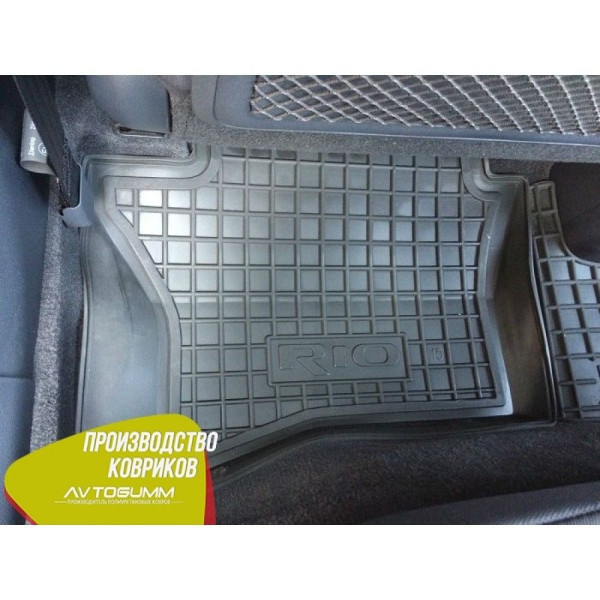 Автомобільні килимки в салон Kia Rio 2015- (Avto-Gumm)