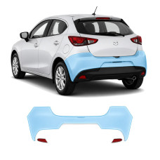 Антигравийная защитная бронепленка по лекалам для Mazda Mazda2 DJ 2014-2019 - задний бампер