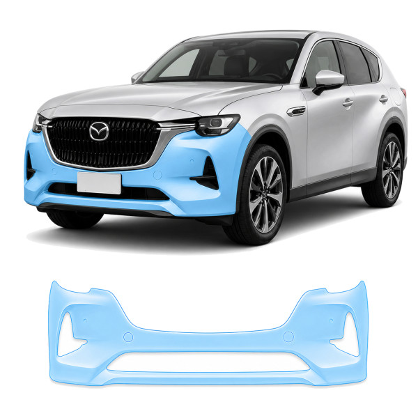 Антигравійна захисна бронеплівка за лекалами для Mazda CX-60 2022- передній бампер