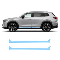 Антигравийная защитная бронепленка по лекалам для Mazda CX-5 III 2025- нижняя зона кузова пороги