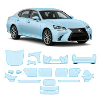 Антигравийная защитная бронепленка по лекалам для Lexus GS L10 facelift 2015-2020 - полный кузов