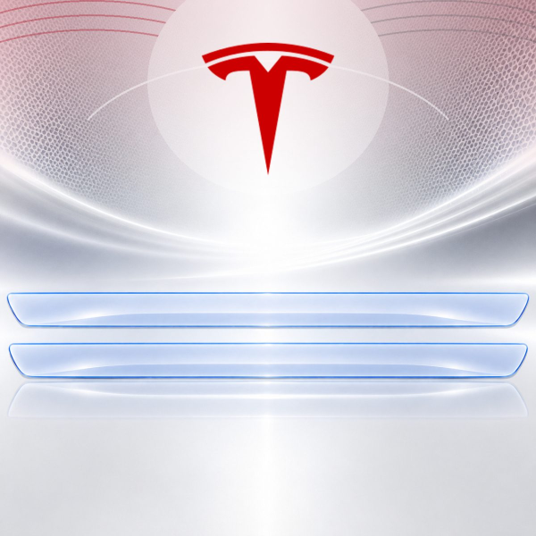 Антигравійна захисна бронеплівка за лекалами для Tesla Model X II facelift 2021- нижня зона кузова пороги