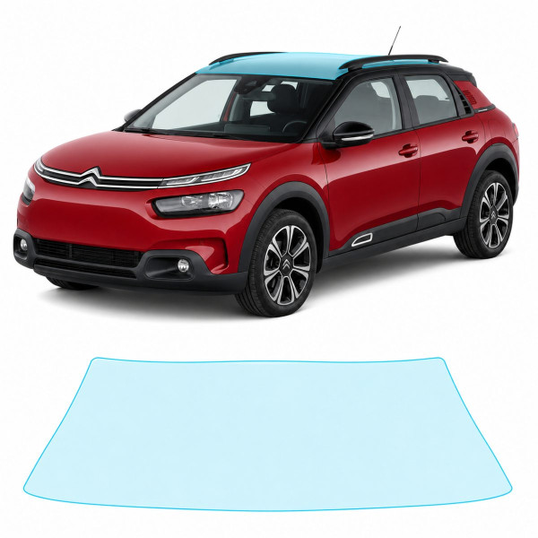 Антигравійна захисна бронеплівка за лекалами для Citroen C4 Cactus I facelift 2018-2020 - зона даху