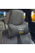 Подушка на подголовник с логотипом Opel Экокожа 3D Цветной лого Черная-Черный кант 1 шт