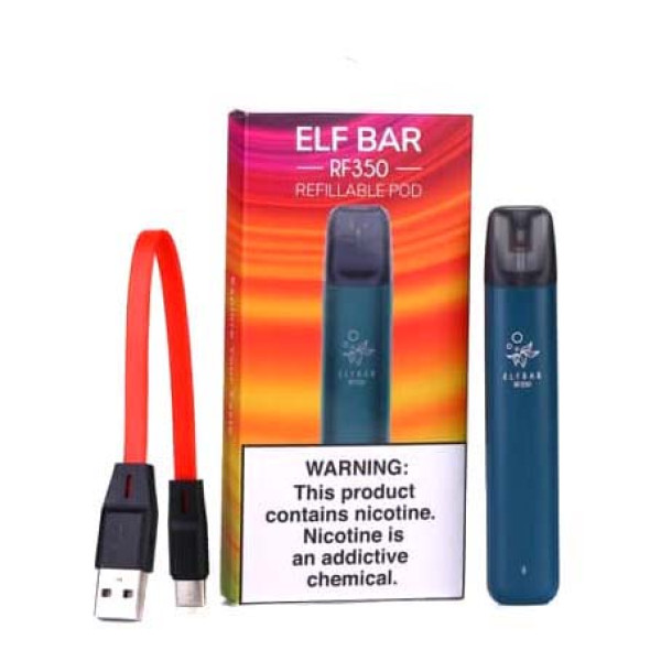 Многоразовая POD-система Elf Bar RF350 Starter Kit 350 mAh Синий