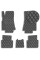 Коврики в салон для Mercedes B-class (Т 245) 2005-2011 Экокожа с подпятником Черные 5 шт (Rombus)