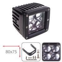 LED Дополнительная Фара 80x75x60 мм SPORT (4ledx3w) 6000К 9-36V (K1212-4D S)