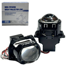 Автомобильные BI-LED линзы D3" дюйма D76 мм A6 55 / 65Вт 5500К 2 шт