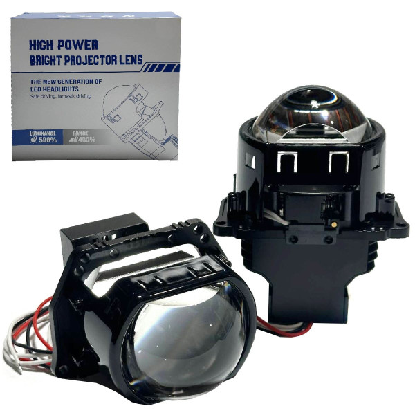 Автомобільні BI-LED лінзи D3" дюйма D76 мм A6 55 / 65Вт 5500К 2 шт