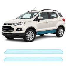 Антигравійна захисна бронеплівка за лекалами для Ford EcoSport II 2014-2017 - нижня зона кузова пороги