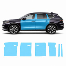 Антигравийная защитная бронепленка по лекалам для Acura MDX YD4 2022 - зоны дверей и стойки окон
