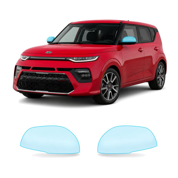 Антигравийная защитная бронепленка по лекалам для Kia Soul SK3 2019-2025 - зеркала