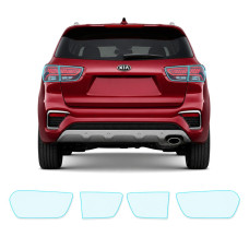 Антигравийная защитная бронепленка по лекалам для Kia Sorento UM facelift 2018-2020 - задние фонари стопы
