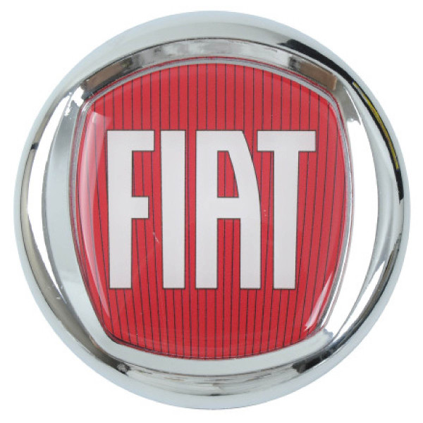 Эмблема для Fiat D75 Albea Punto Palio пластиковая скотч Красная