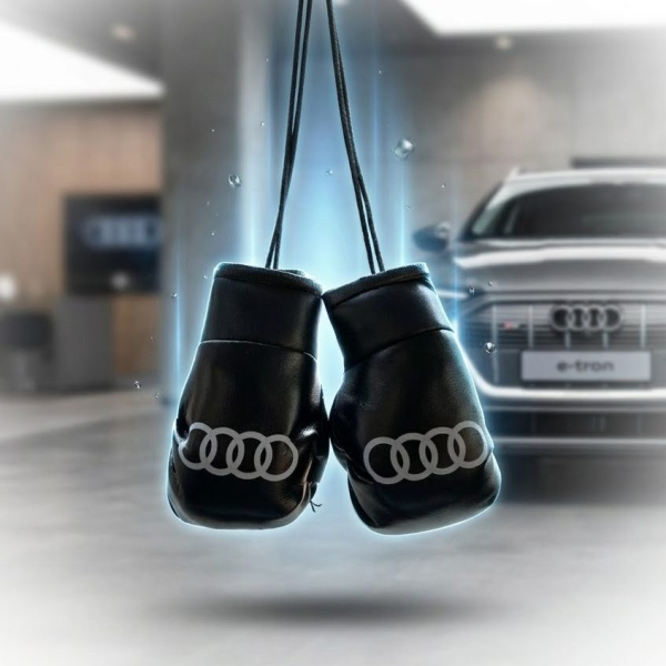 Підвіска в авто боксерські рукавички Audi Чорні