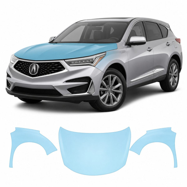 Антигравийная защитная бронепленка по лекалам для Acura RDX TC1 2019-2021 - капот и передние крылья
