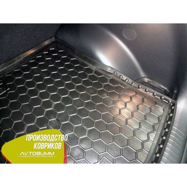 Автомобильный коврик в багажник Hyundai Creta 2017- Резино - пластик
