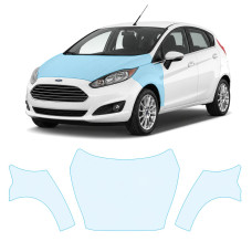 Антигравийная защитная бронепленка по лекалам для Ford Fiesta VI facelift 2013-2017 - капот и передние крылья