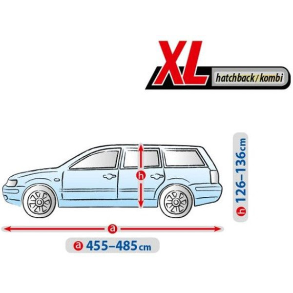 Тент автомобільний для Хечбека / Універсалу Kegel-Blazusiak XL 455-485 х 136-148 см Basic Garage (5-3957-241-3021)