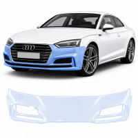 Антигравийная защитная бронепленка по лекалам для Audi A5 F5 2016-2019 - передний бампер