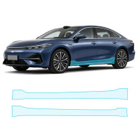 Антигравийная защитная бронепленка по лекалам для Geely Galaxy A7 I 2024- нижняя зона кузова пороги