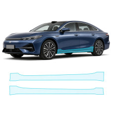 Антигравійна захисна бронеплівка за лекалами для Geely Galaxy A7 I 2024- нижня зона кузова пороги