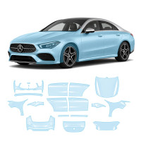 Антигравийная защитная бронепленка по лекалам для Mercedes-Benz CLA C118 2019-2023 - полный кузов