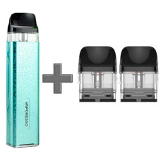 Багаторазовий Pod-Набір Vaporesso Xros 3 Mini 1000mAh 2 мл (Картриджів 1 ОМ 3 шт) Aqua Green Бірюзовий