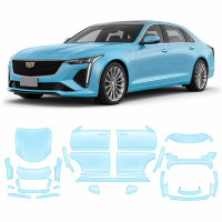 Антигравийная защитная бронепленка по лекалам для Cadillac CT6 I facelift 2019-2020 - полный кузов