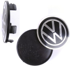 Ковпачки на литі диски Volkswagen 69/65 мм Чорні 1 шт