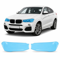 Антигравийная защитная бронепленка по лекалам для BMW X4 F26 2014-2018 - оптика (фары и ПТФ)