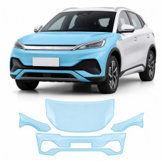 Антигравійна захисна бронеплівка за лекалами для BYD Atto 3 (Yuan Plus) I 2022-2024 - передня частина авто (капот бампер крила))