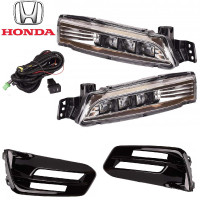 LED Противотуманные фары для Honda Accord 2017- 12V 7W с проводкой Комплект (HD-916L)
