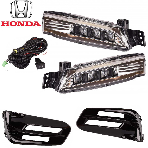 LED Протитуманні фари для Honda Accord 2017-12V 7W з проводкою Комплект (HD-916L)