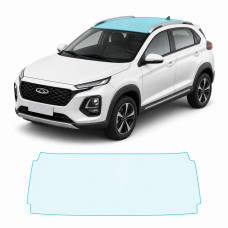 Антигравийная защитная бронепленка по лекалам для Chery Tiggo 2 Pro I 2022- зона крыши