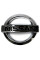 Емблема для Nissan 155 x 132 мм X-Trail / Altima пластикова / 4 пуклі