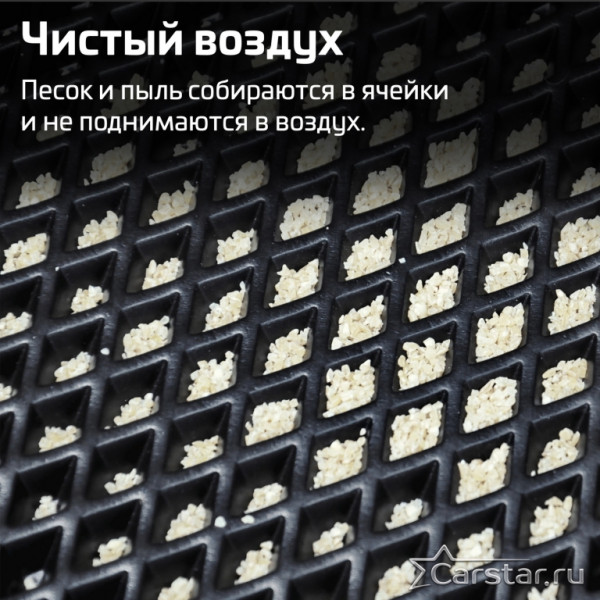 3D Килимки в салон EVA для ВАЗ 2110-2112 з підп'ятником Бежеві 5 шт