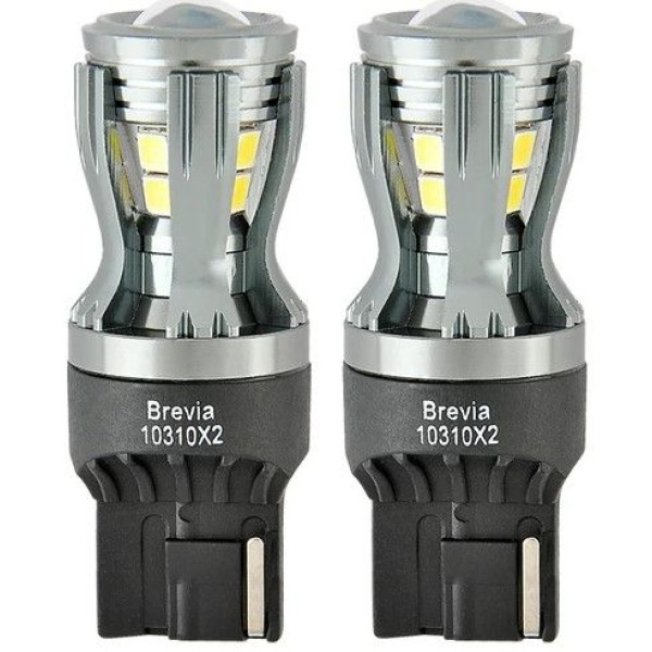 LED автолампа Brevia PowerPro 12/24V W21W 14x2835SMD 350Lm 6000K CANbus W3x16d 2 шт (10310X2)